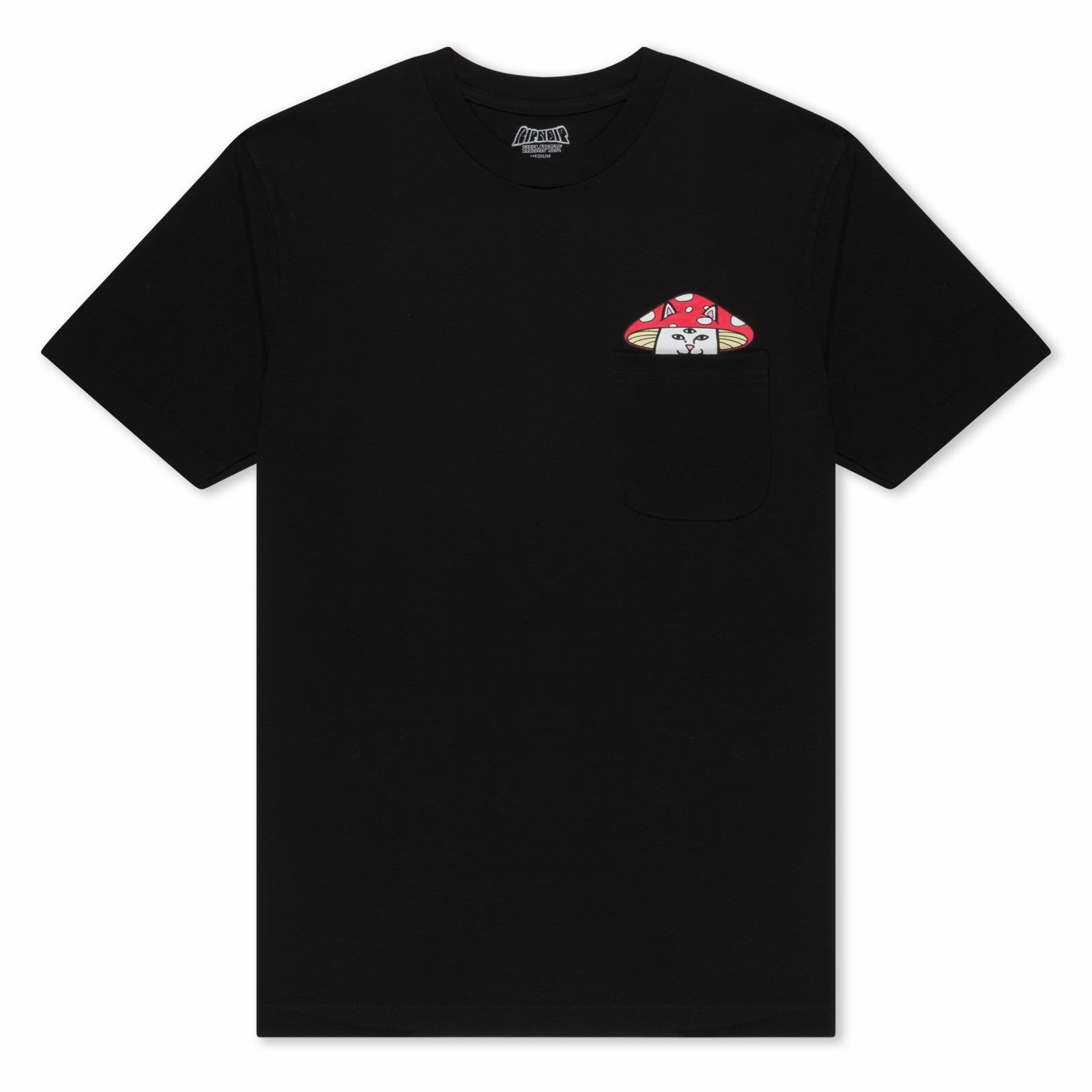 Hemper Enlightened Nermal Pocket Tee (Black) - Ripndip