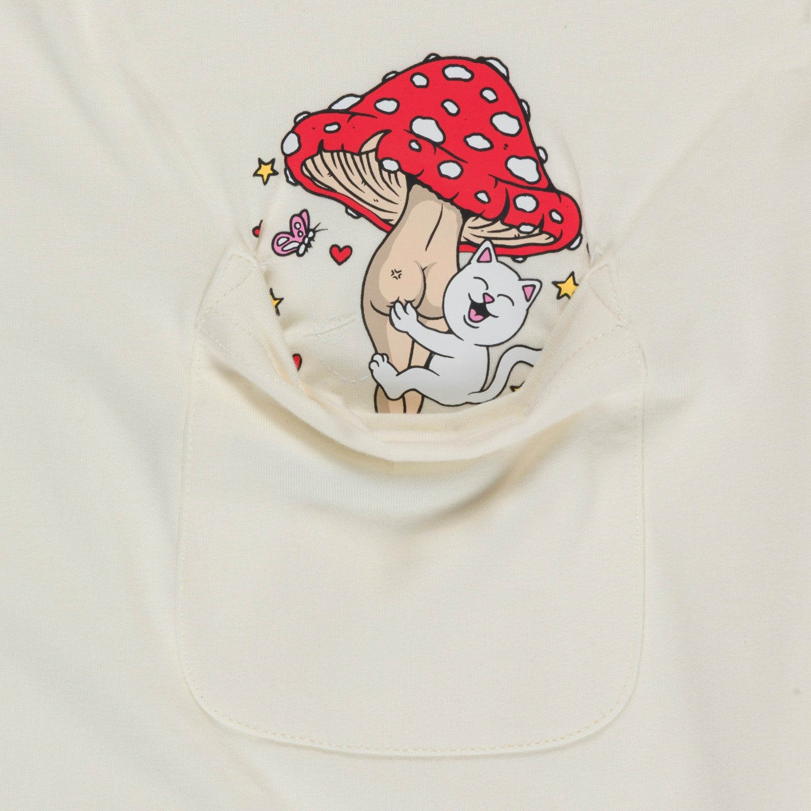 Funny Fungus Pocket Tee (Bone) - Ripndip