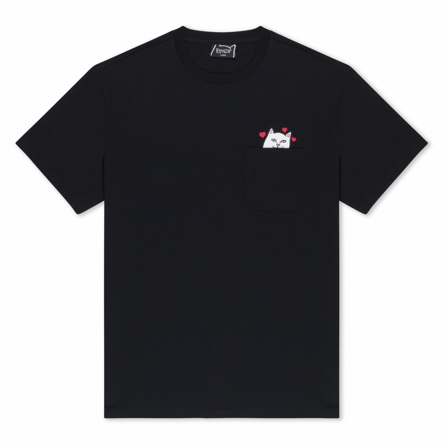 Nermal Loves Pocket Tee (Black) - Ripndip