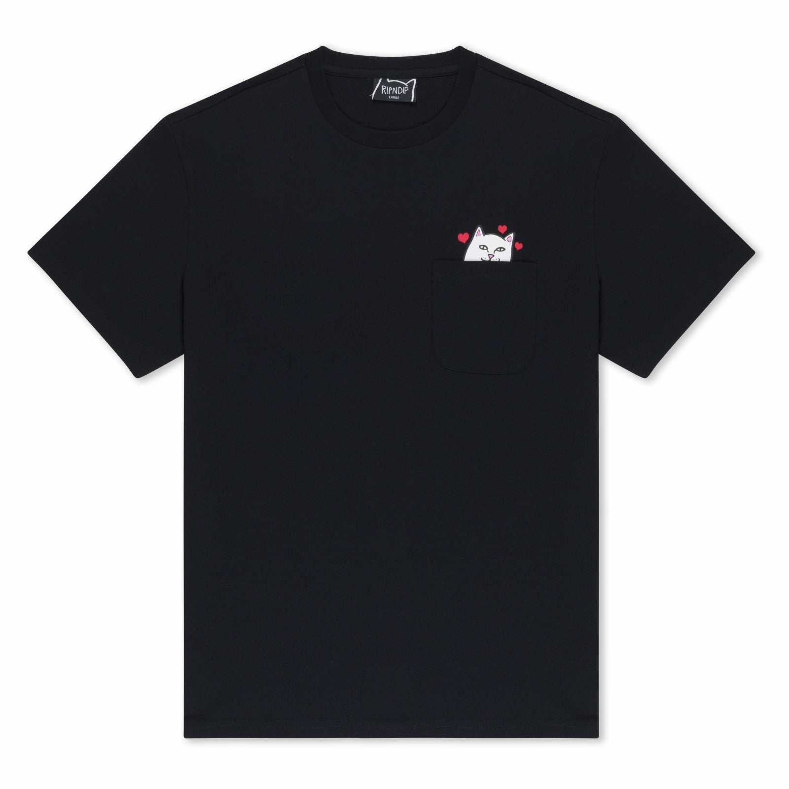 Nermal Loves Pocket Tee (Black) - Ripndip