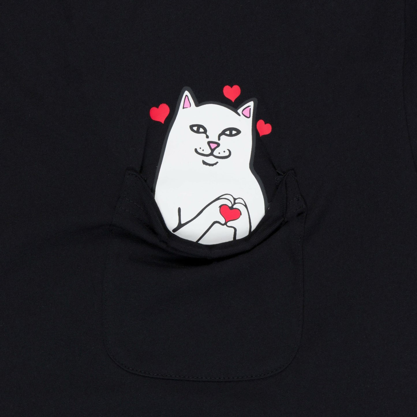 Nermal Loves Pocket Tee (Black) - Ripndip