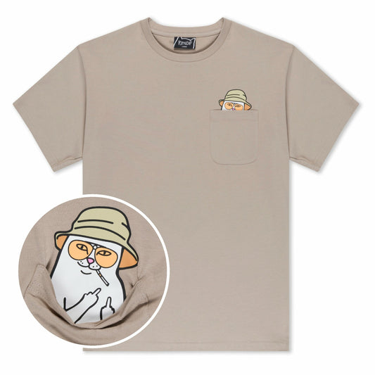 Nermal S Thompson Pocket Tee (Tan) - Ripndip