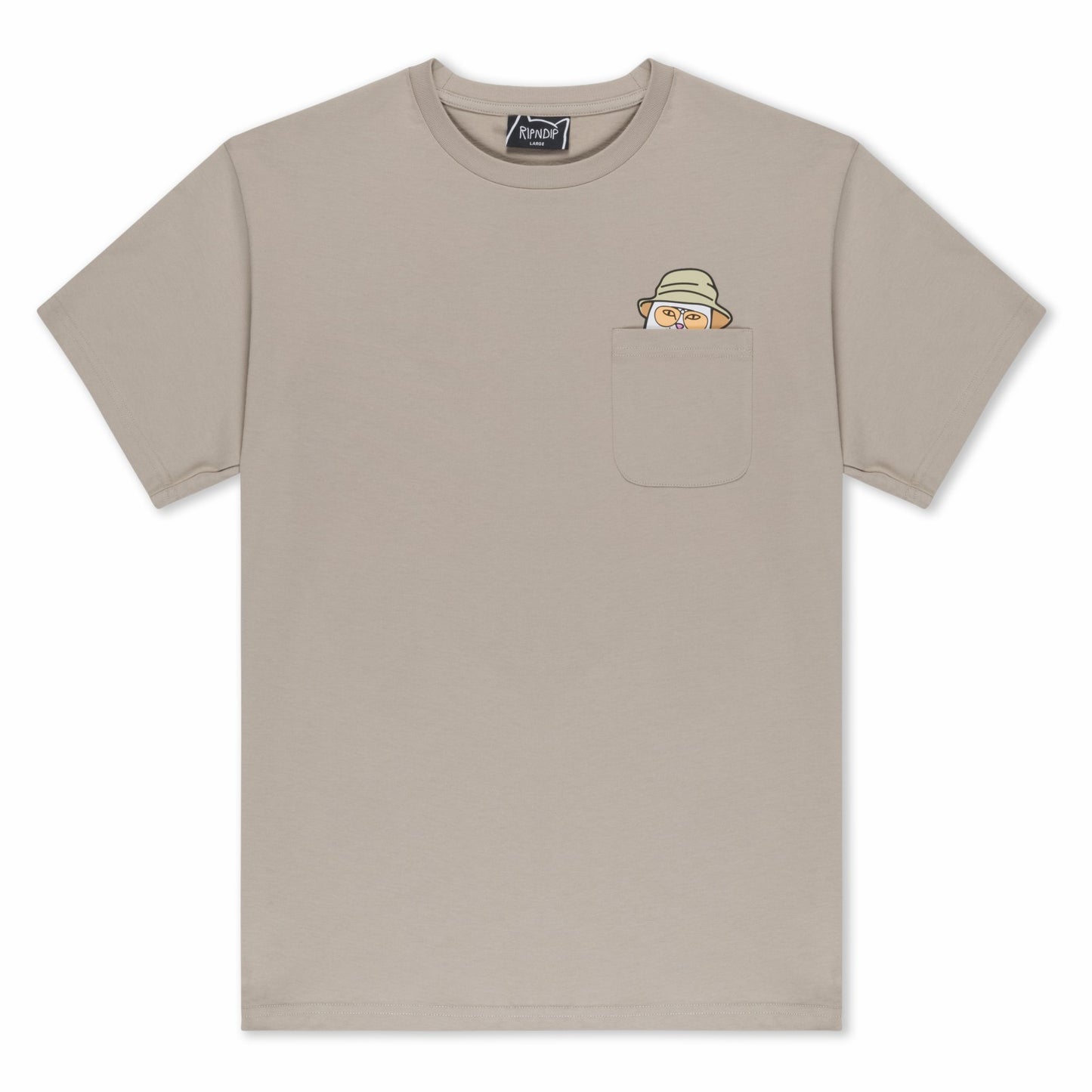 Nermal S Thompson Pocket Tee (Tan) - Ripndip