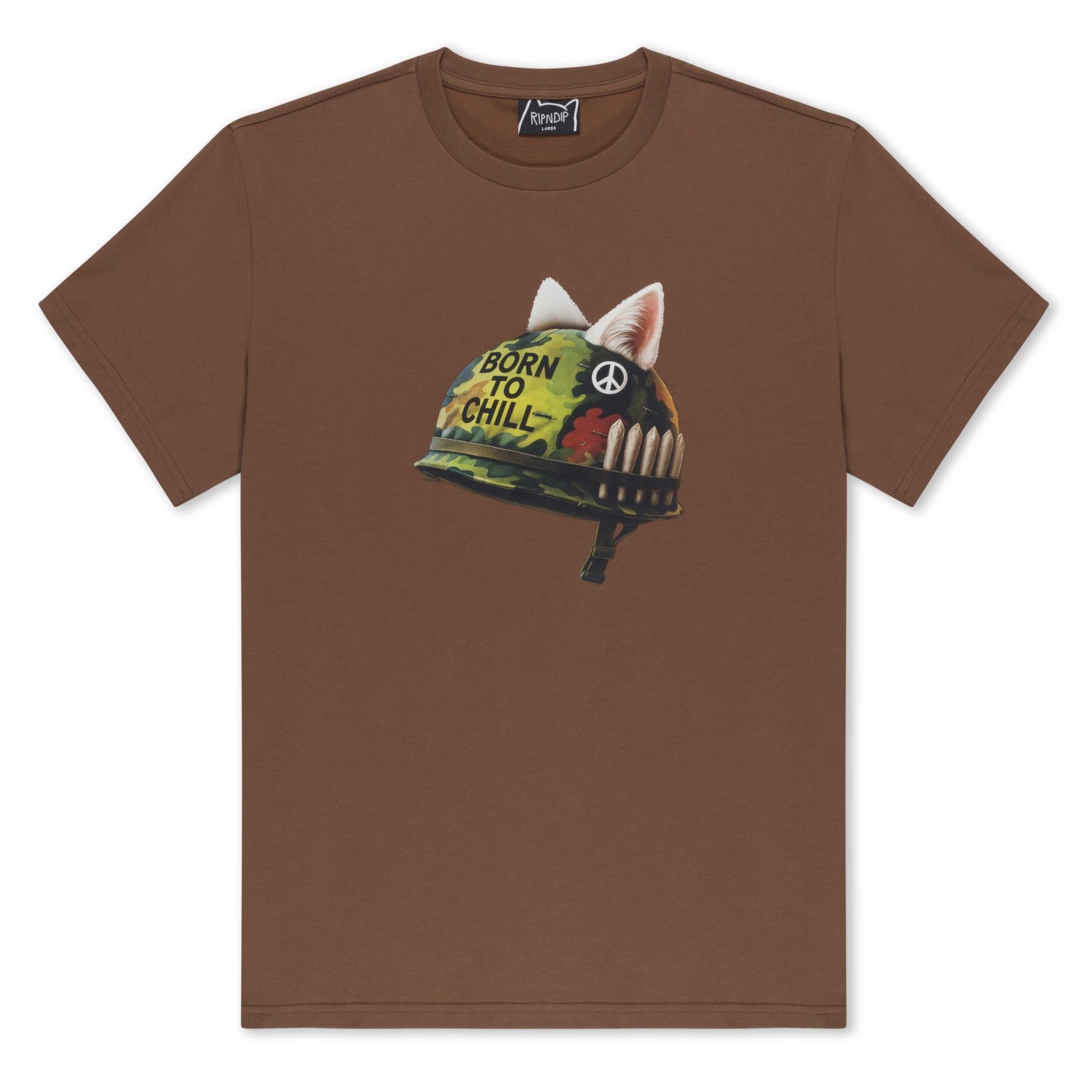 Born To Chill Tee (Brown) - Ripndip