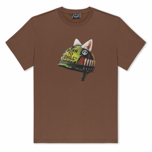 Born To Chill Tee (Brown) - Ripndip