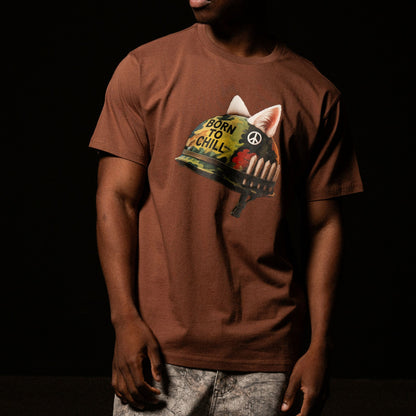 Born To Chill Tee (Brown) - Ripndip