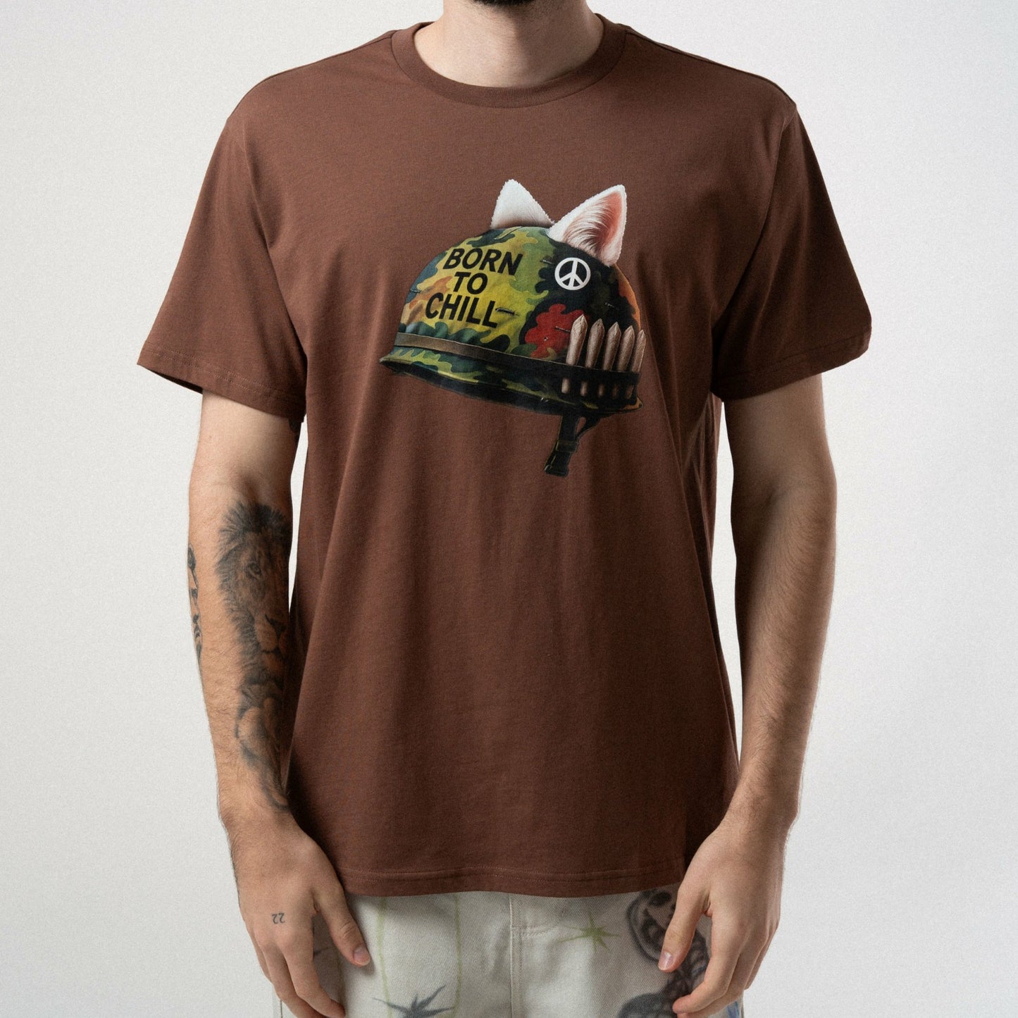 Born To Chill Tee (Brown) - Ripndip