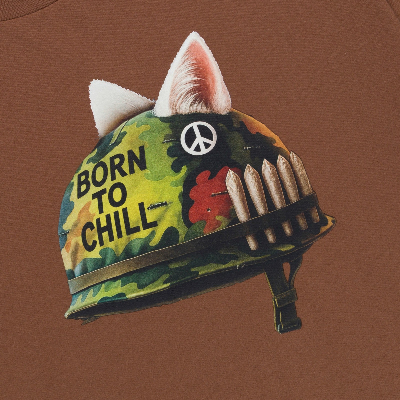 Born To Chill Tee (Brown) - Ripndip