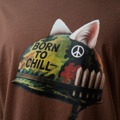Born To Chill Tee (Brown) - Ripndip