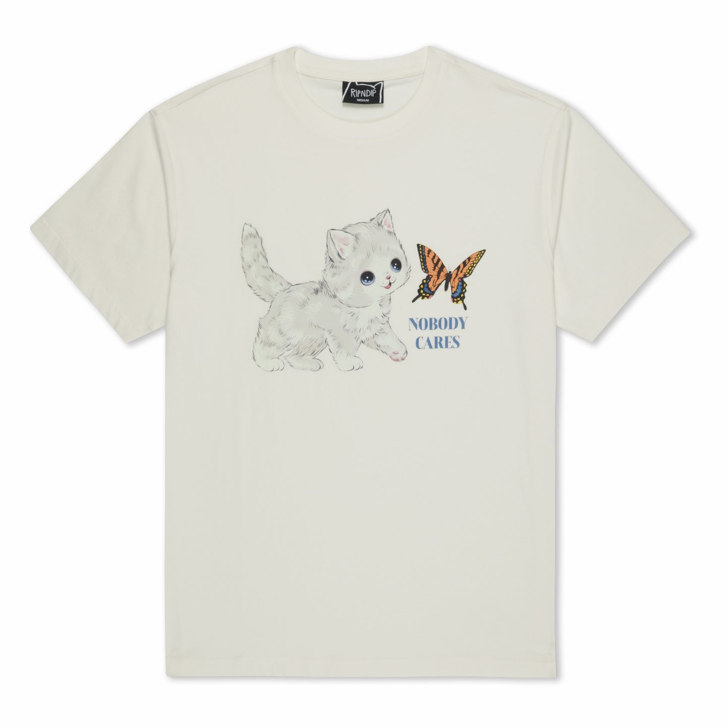 Nobody Cares Tee (Bone) - Ripndip