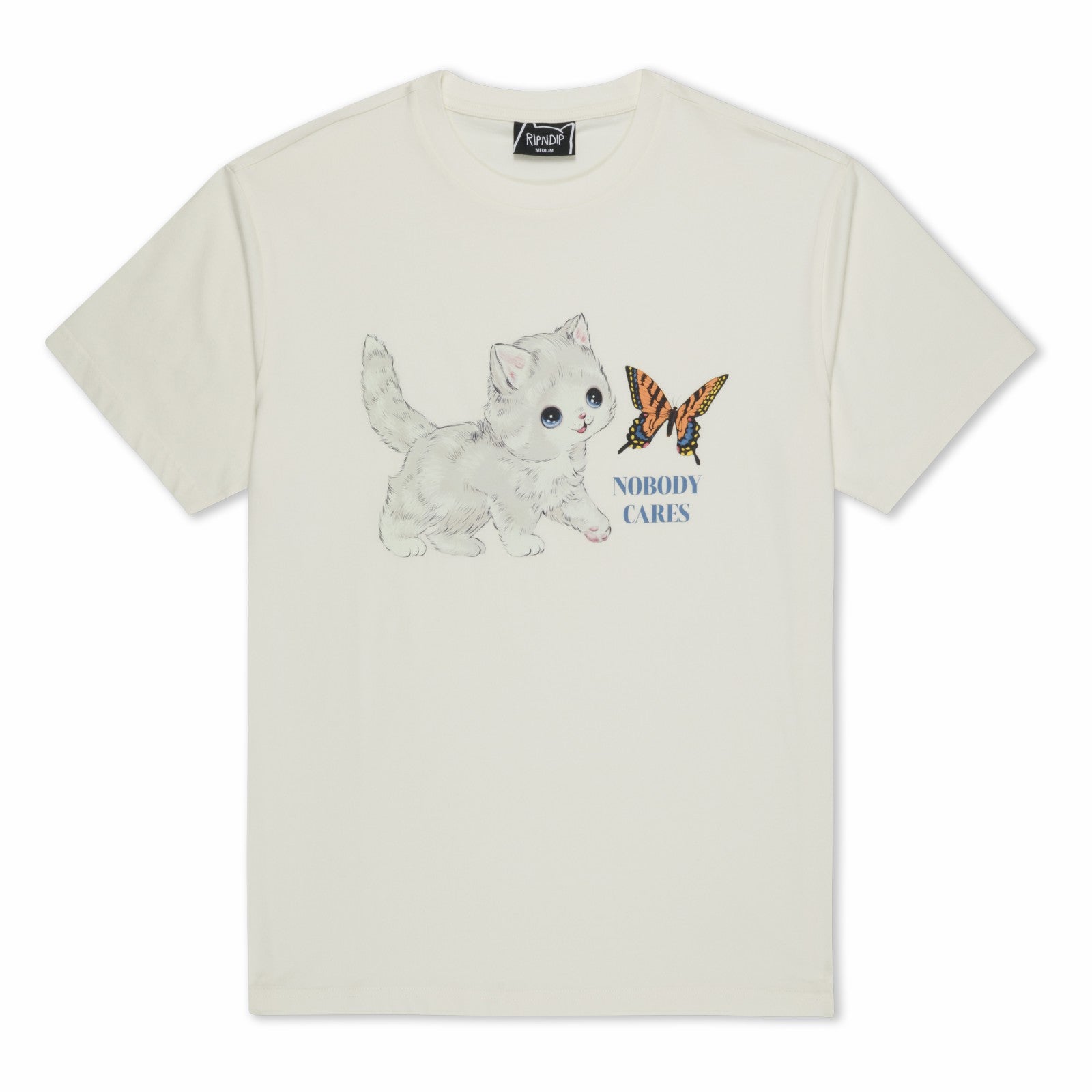 Nobody Cares Tee (Bone) - Ripndip