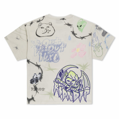 Goosebumps Tee (Bone) - Ripndip