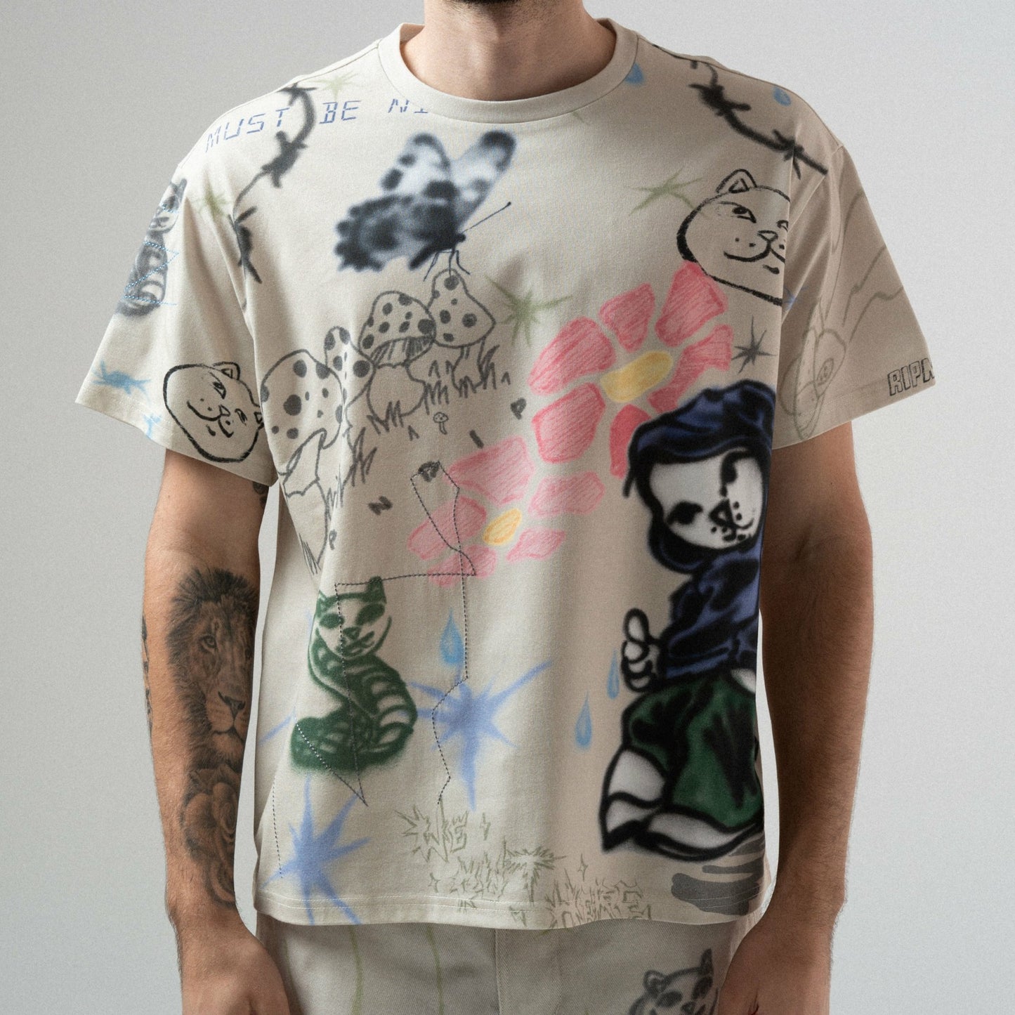 Goosebumps Tee (Bone) - Ripndip