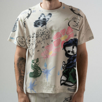Goosebumps Tee (Bone) - Ripndip