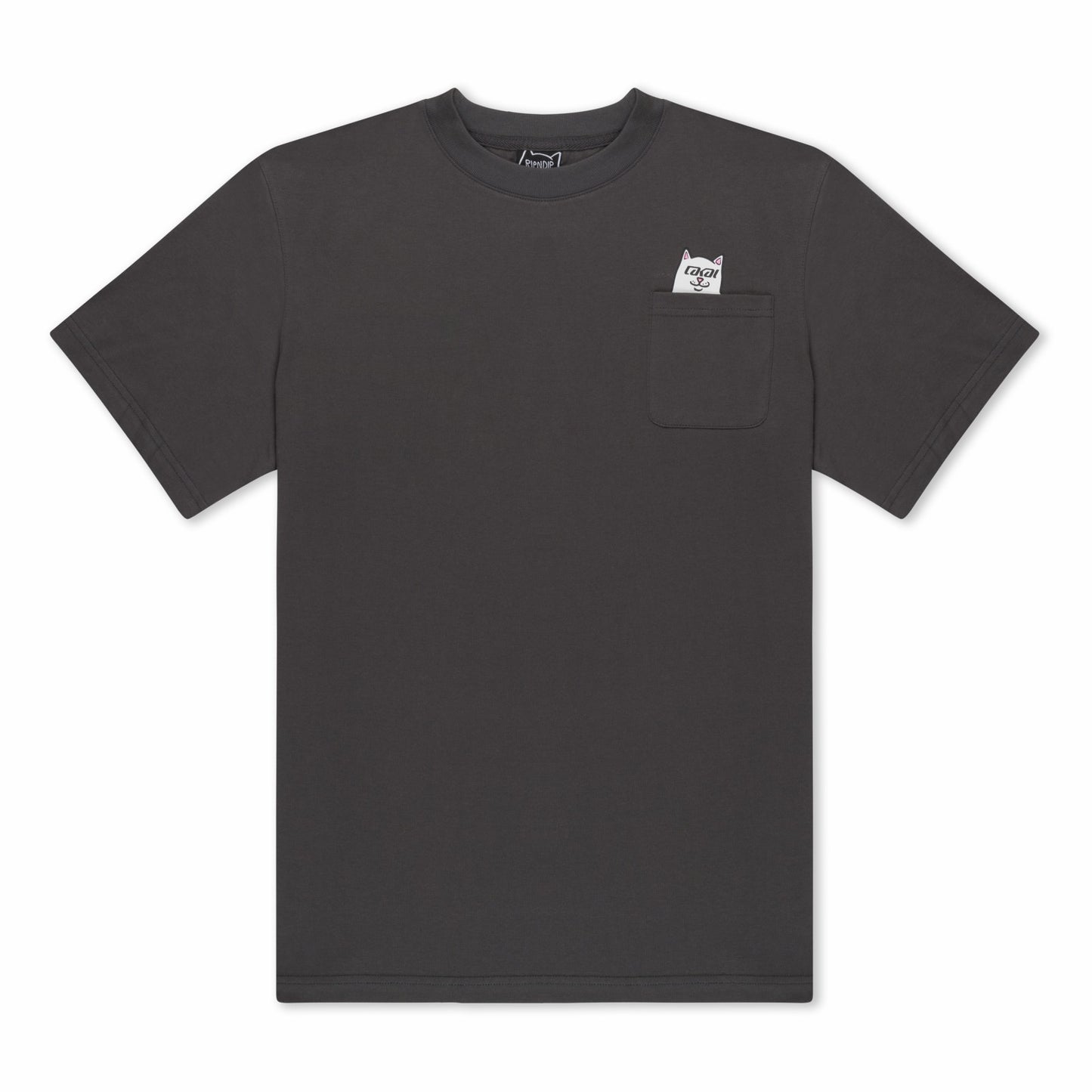 Lakai + Ripndip Lord Nermal Pocket Tee (Dark Gray) - Ripndip