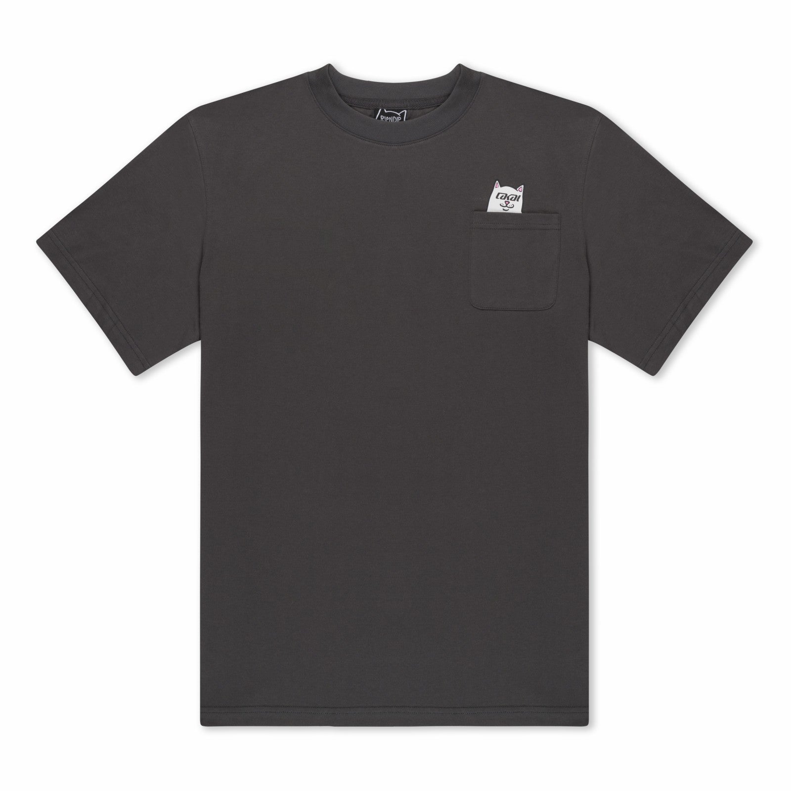 Lakai + Ripndip Lord Nermal Pocket Tee (Dark Gray) - Ripndip