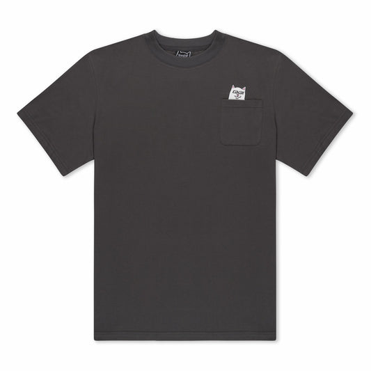 Lakai + Ripndip Lord Nermal Pocket Tee (Dark Gray) - Ripndip
