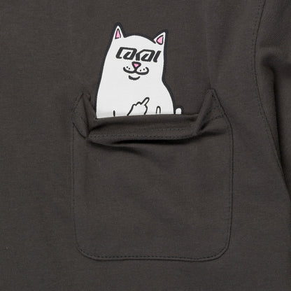 Lakai + Ripndip Lord Nermal Pocket Tee (Dark Gray) - Ripndip