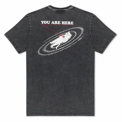 You Are Here Tee (Black Vintage Wash) - Ripndip