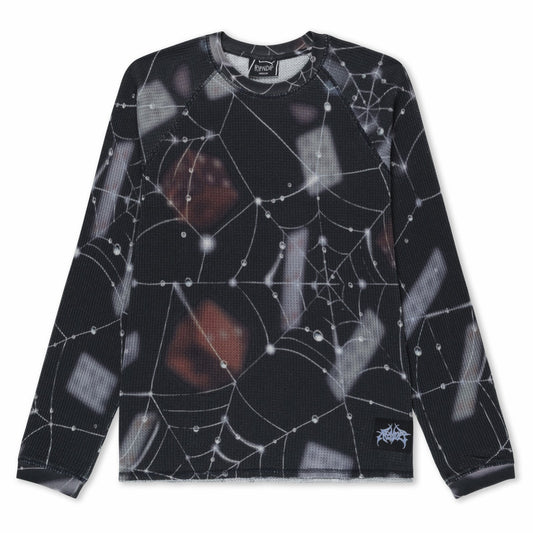 Redemption Waffle Knit Long Sleeve (Black) - Ripndip