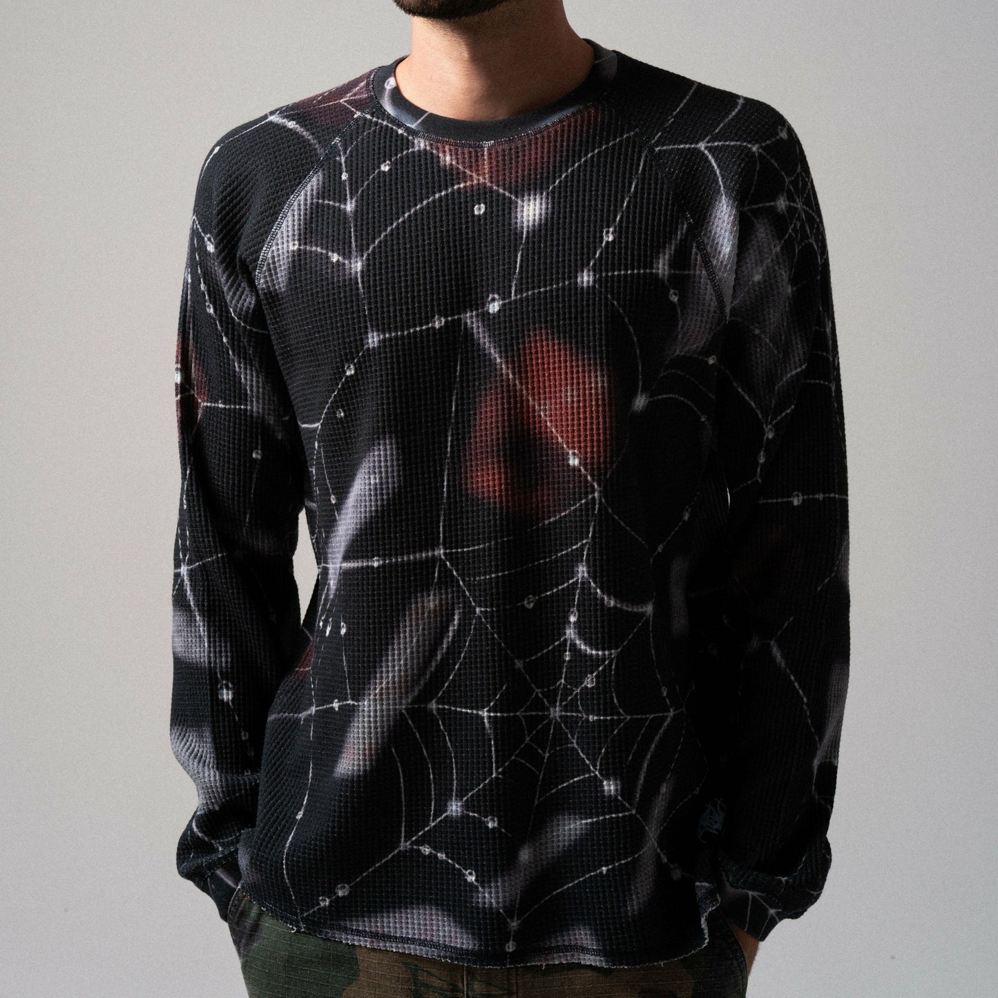 Redemption Waffle Knit Long Sleeve (Black) - Ripndip