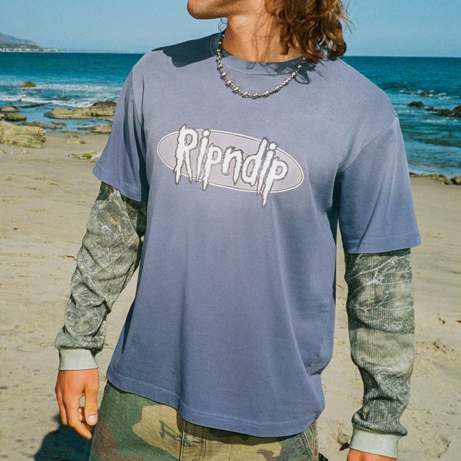 Sic Double Long Sleeve (Slate / Camo) - Ripndip