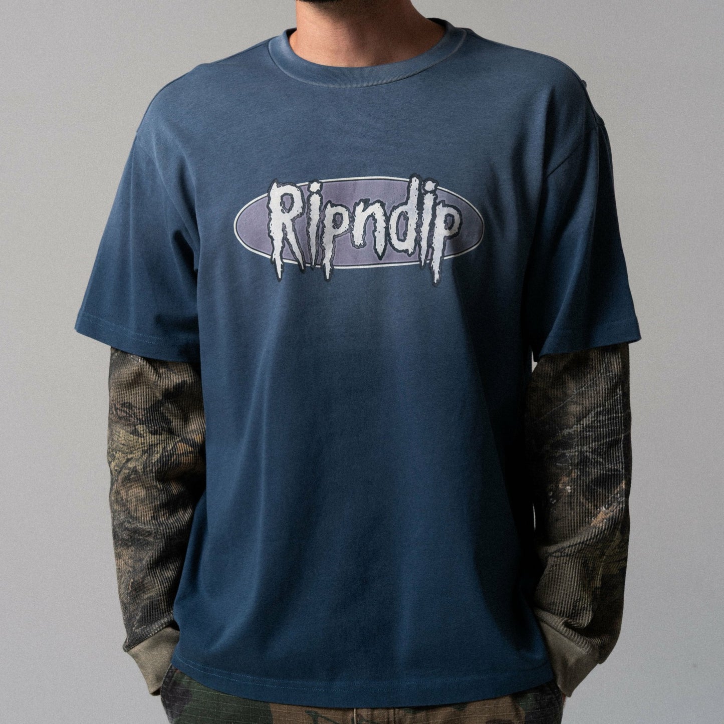 Sic Double Long Sleeve (Slate / Camo) - Ripndip