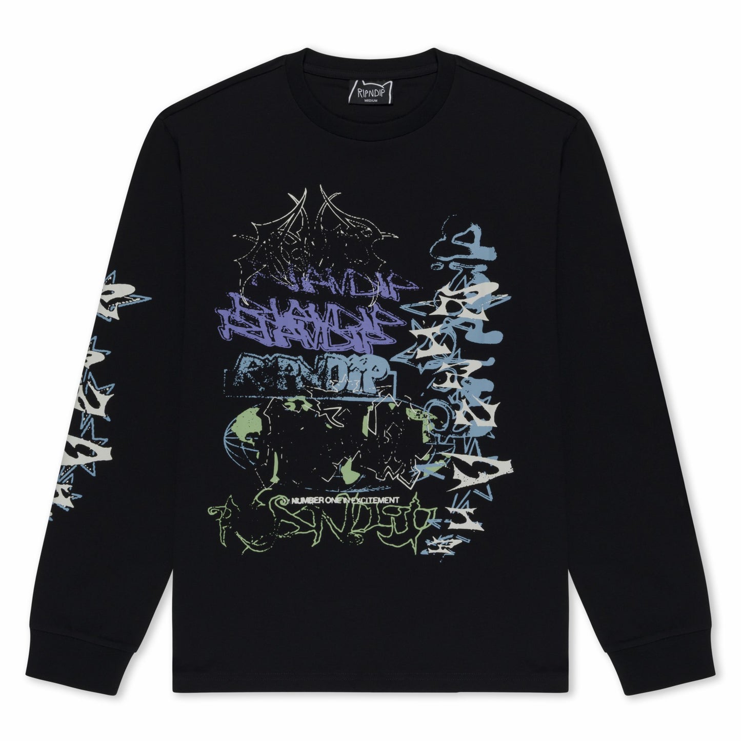 World Wide Madness Long Sleeve (Black) - Ripndip