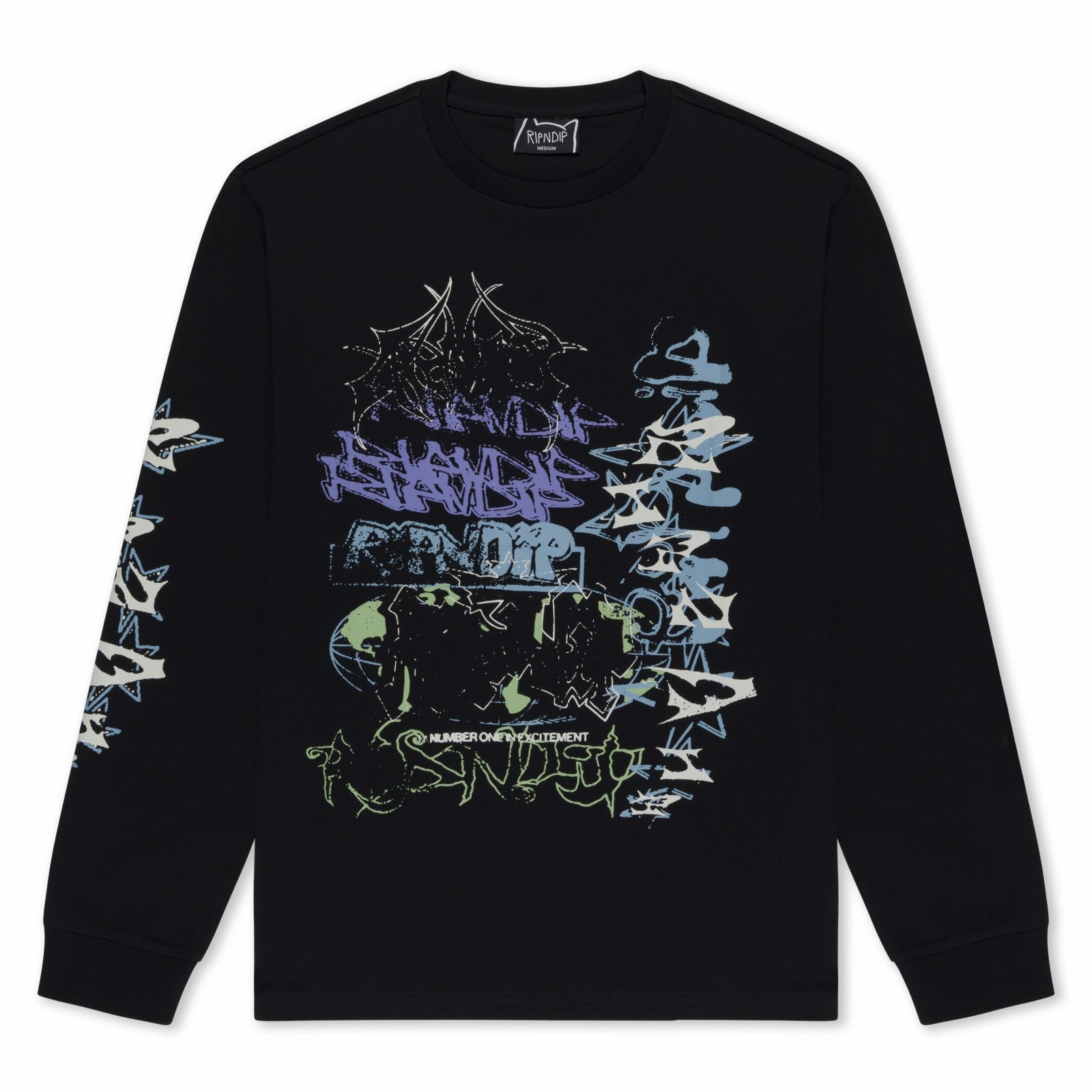 World Wide Madness Long Sleeve (Black) - Ripndip