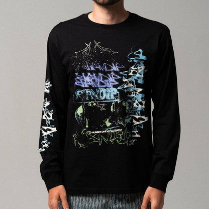 World Wide Madness Long Sleeve (Black) - Ripndip
