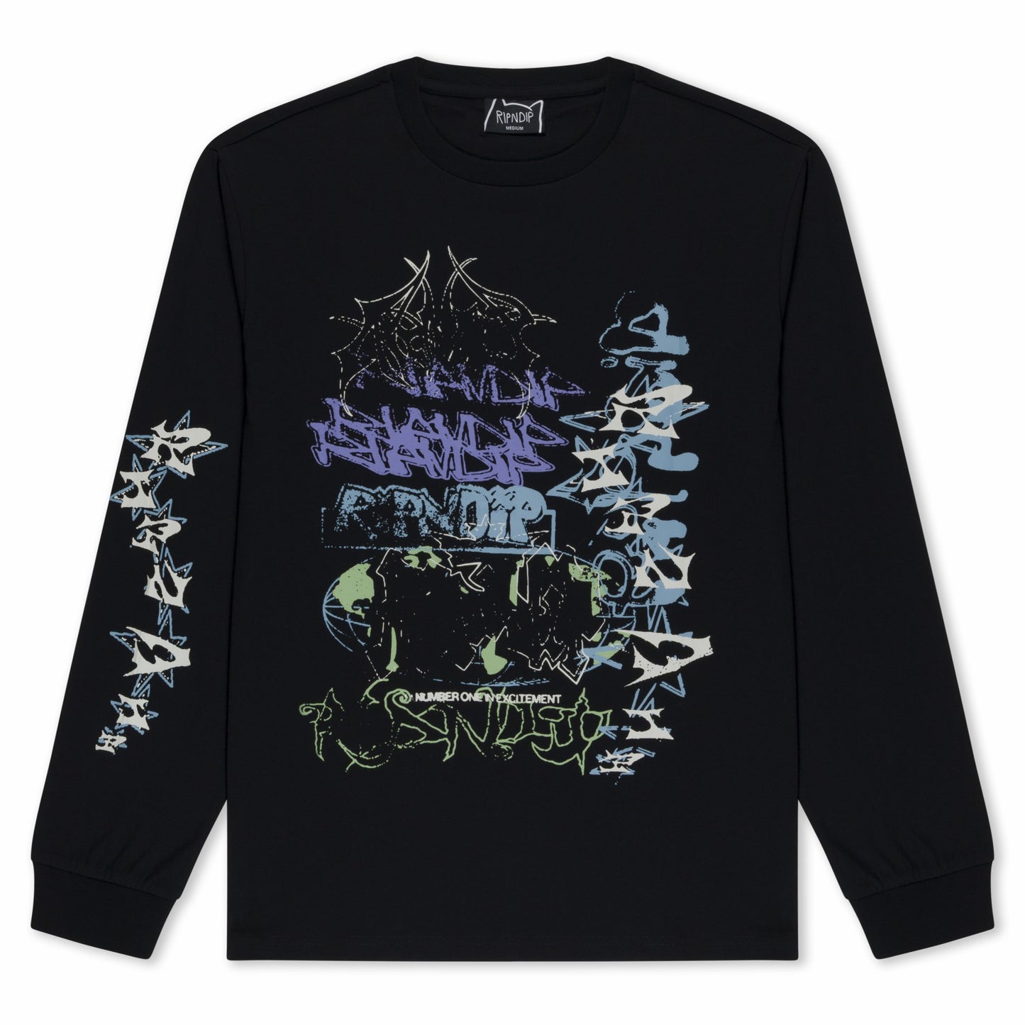 World Wide Madness Long Sleeve (Black) - Ripndip