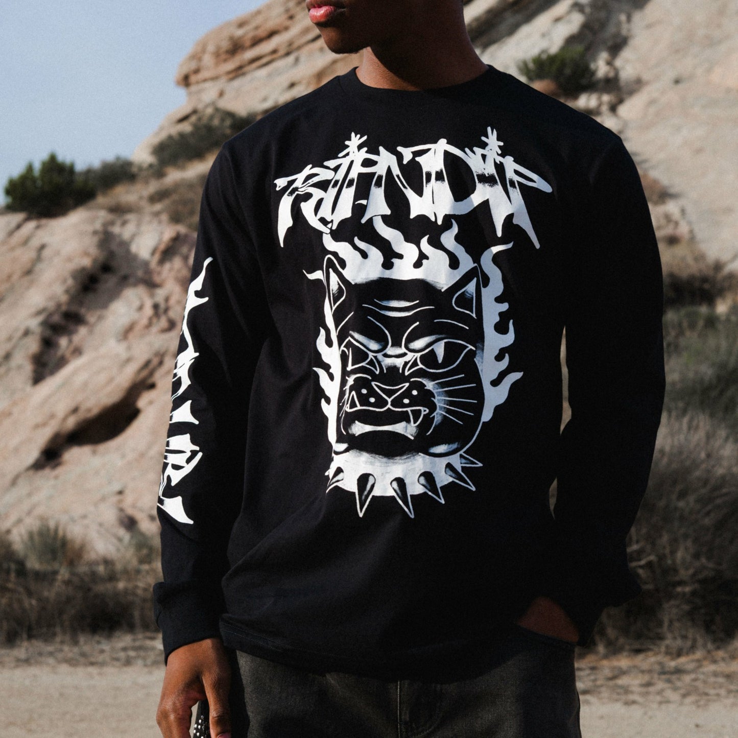 The Happiest Cat LS (Black) - Ripndip