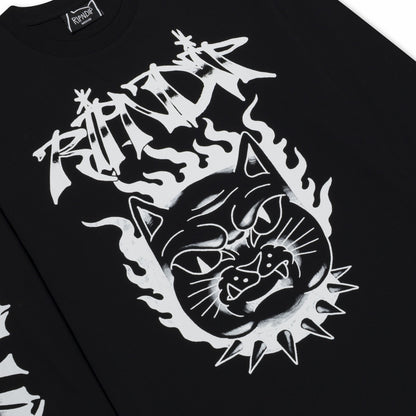 The Happiest Cat LS (Black) - Ripndip
