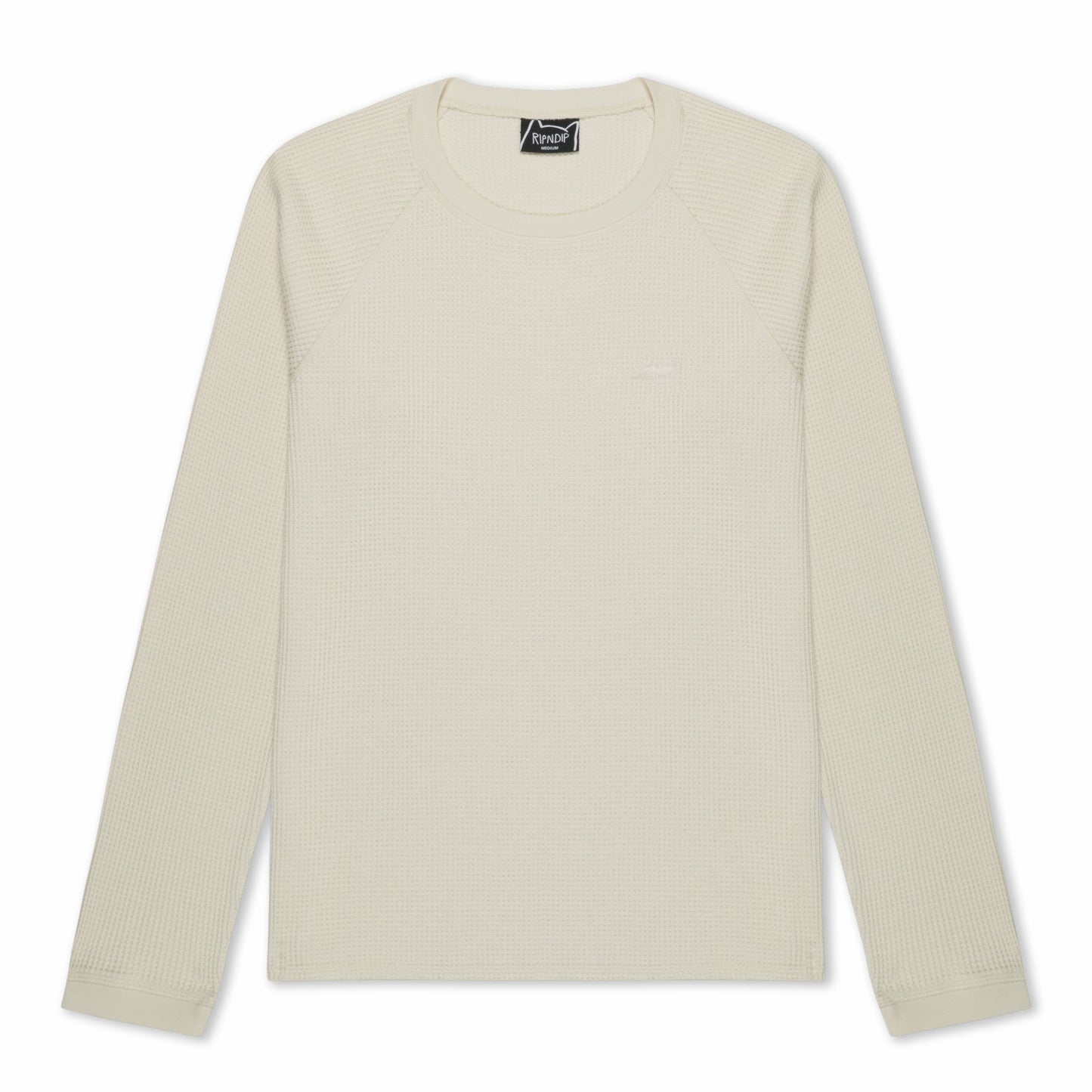 Castanza Waffle Knit Long Sleeve (Off-White) - Ripndip