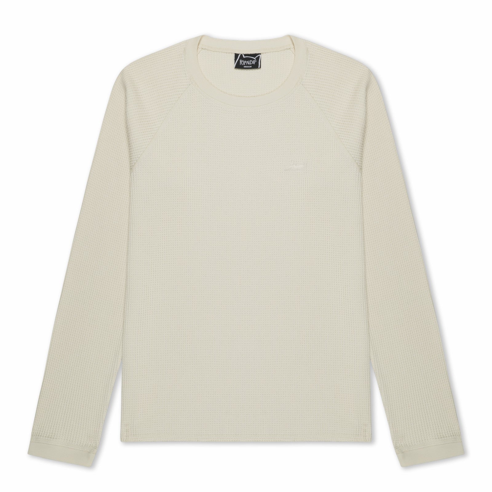 Castanza Waffle Knit Long Sleeve (Off-White) - Ripndip