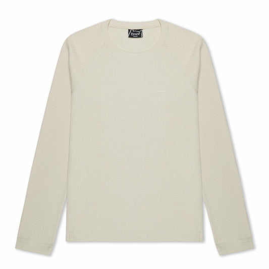 Castanza Waffle Knit Long Sleeve (Off-White) - Ripndip