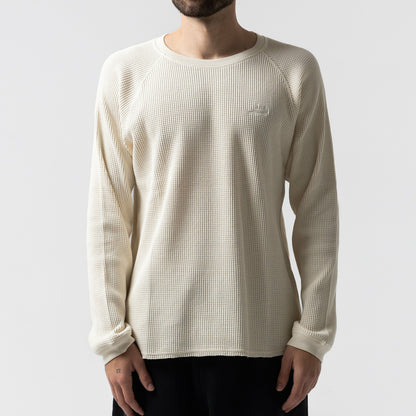 Castanza Waffle Knit Long Sleeve (Off-White) - Ripndip