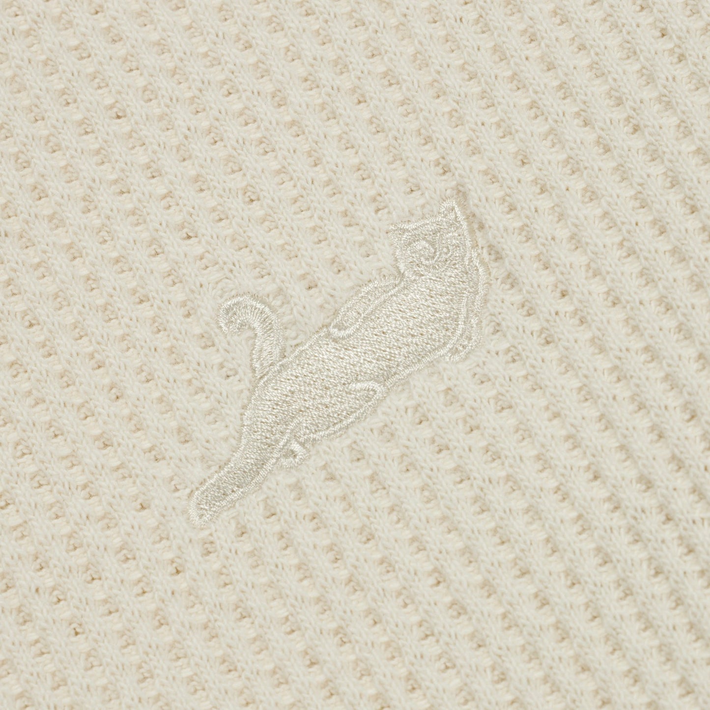 Castanza Waffle Knit Long Sleeve (Off-White) - Ripndip
