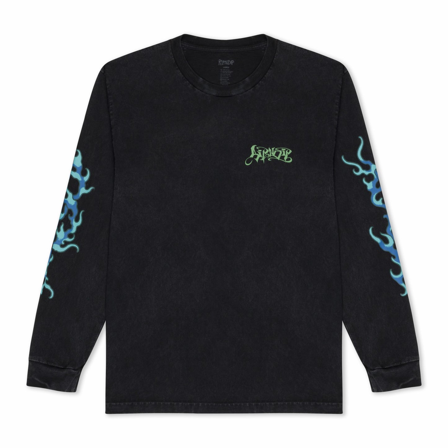 Squabble Up Long Sleeve (Black Wash) - Ripndip