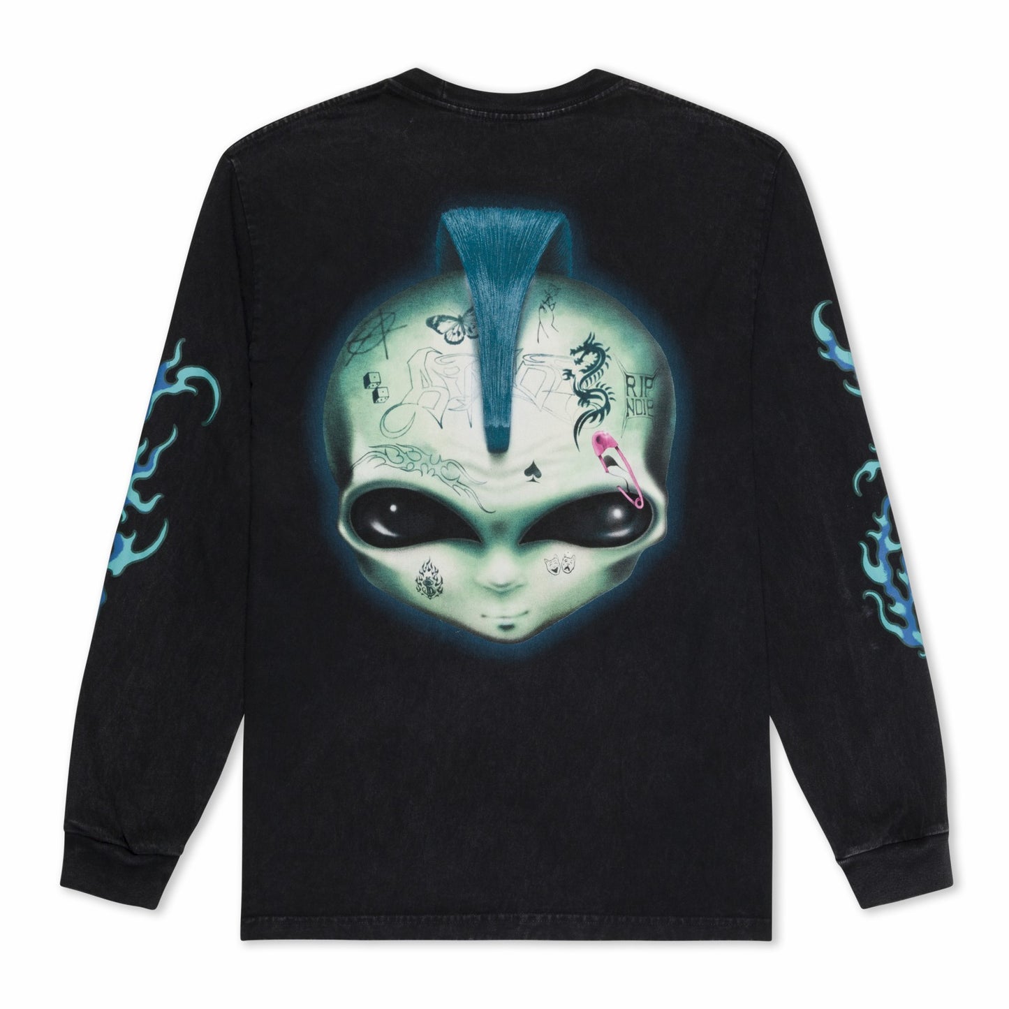 Squabble Up Long Sleeve (Black Wash) - Ripndip