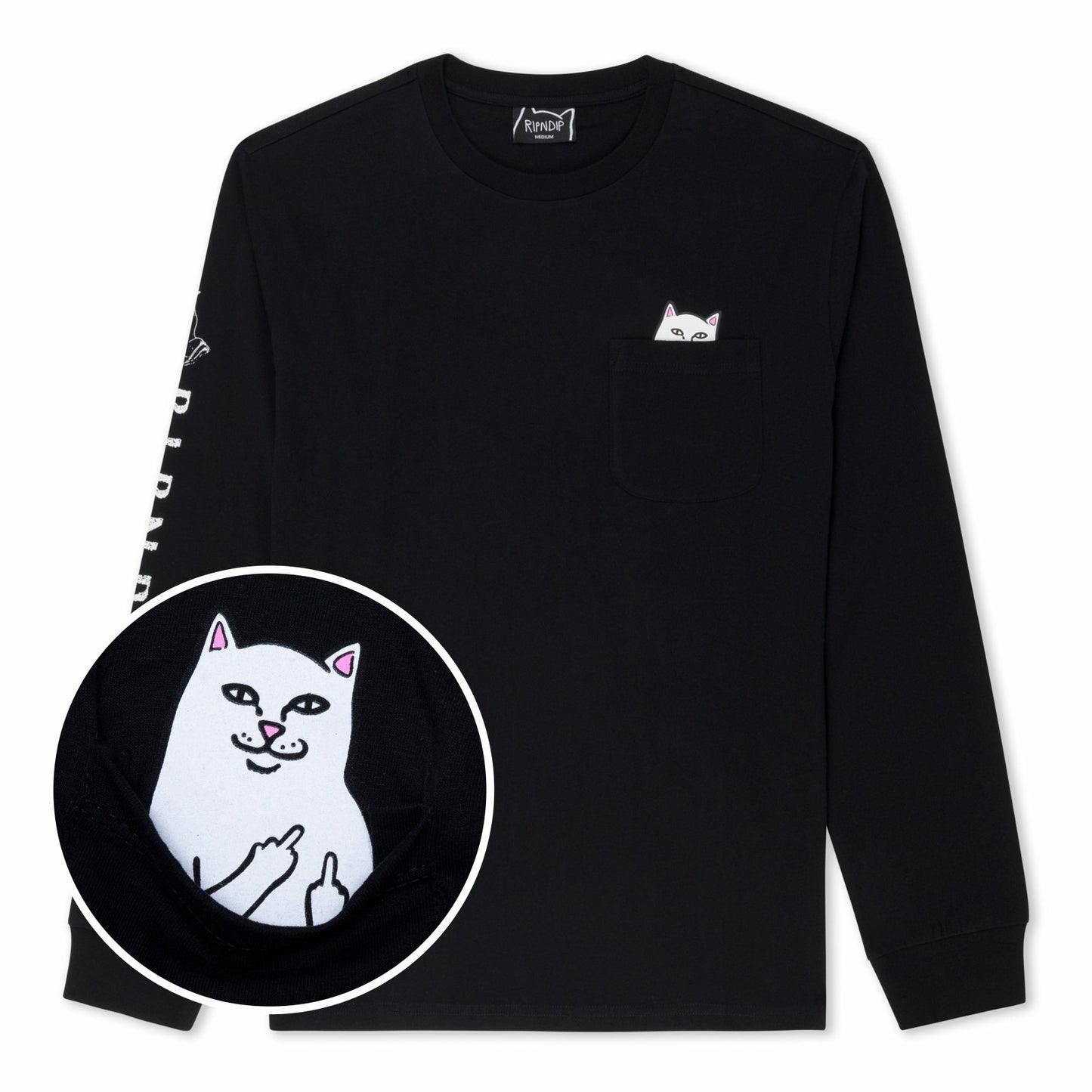 Lord Nermal Pocket L/S (Black) - Ripndip - Ripndip