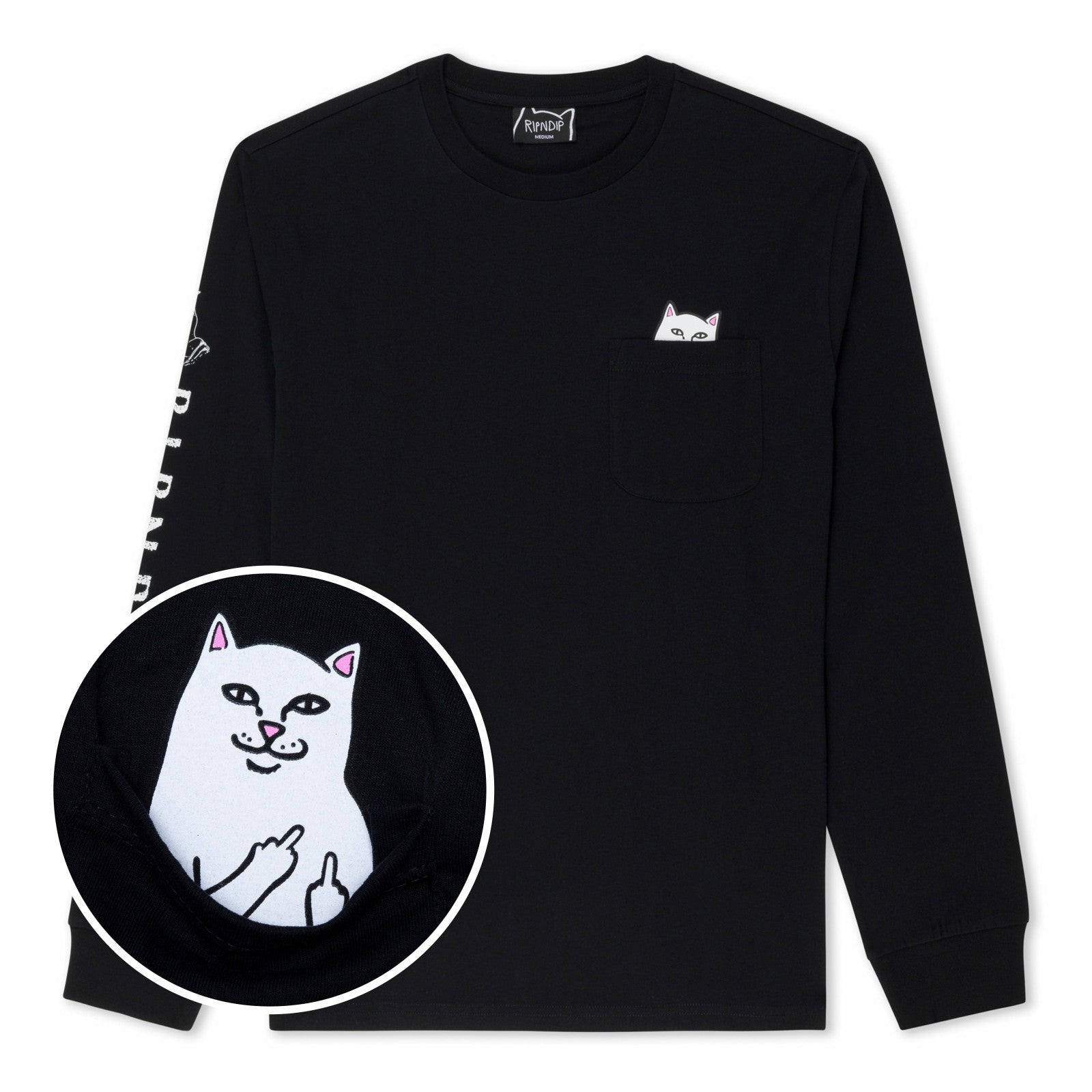 Lord Nermal Pocket L/S (Black) - Ripndip - Ripndip