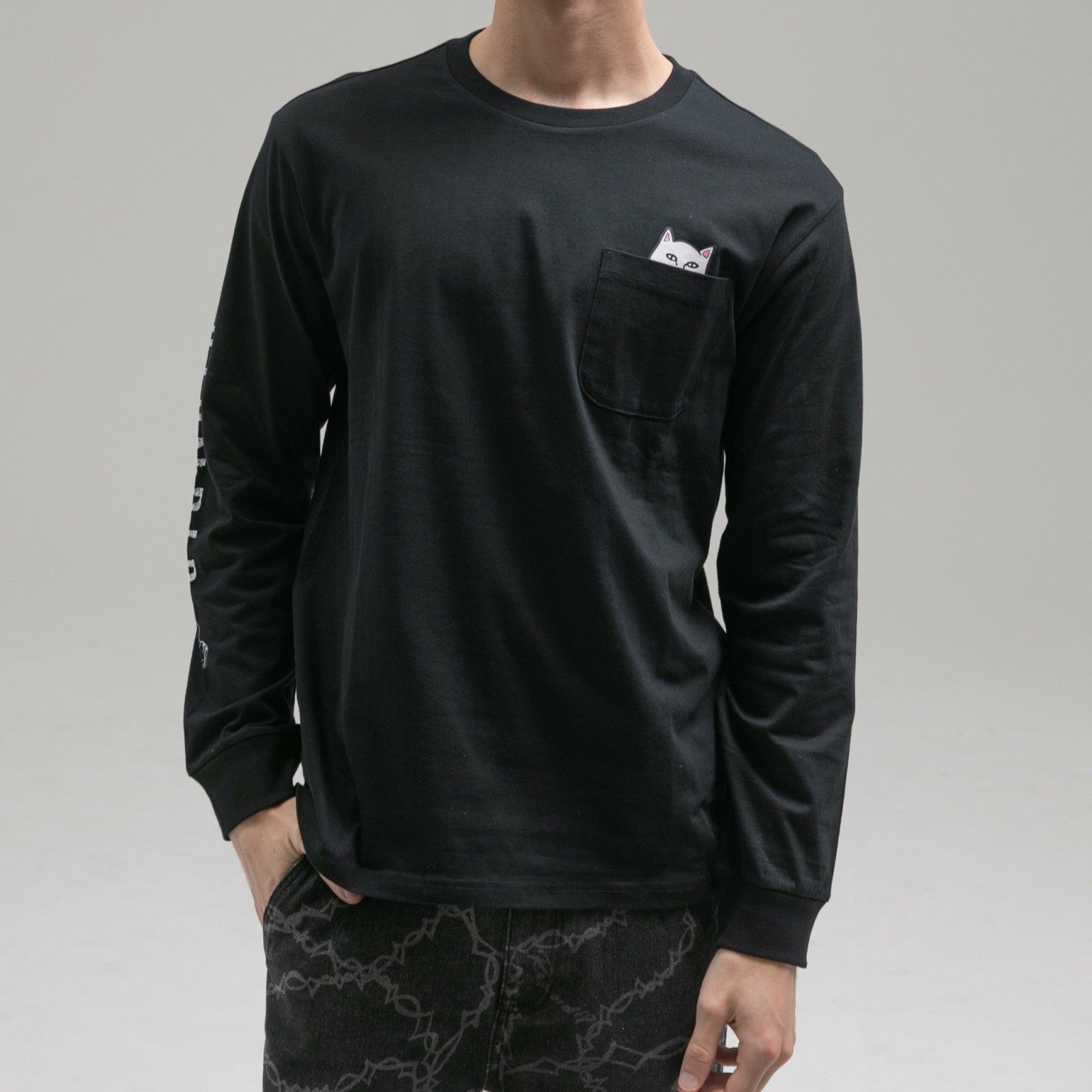 Lord Nermal Pocket L/S (Black) - Ripndip - Ripndip