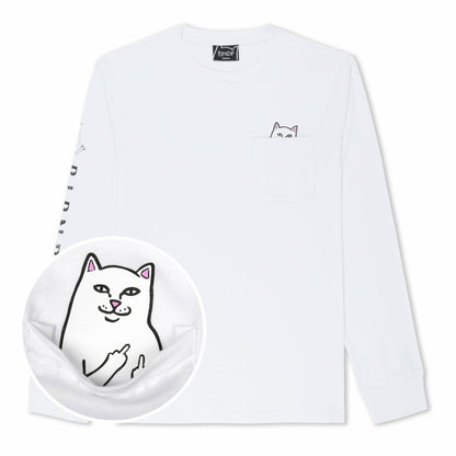 Lord Nermal L/S Pocket Tee (White) - Ripndip