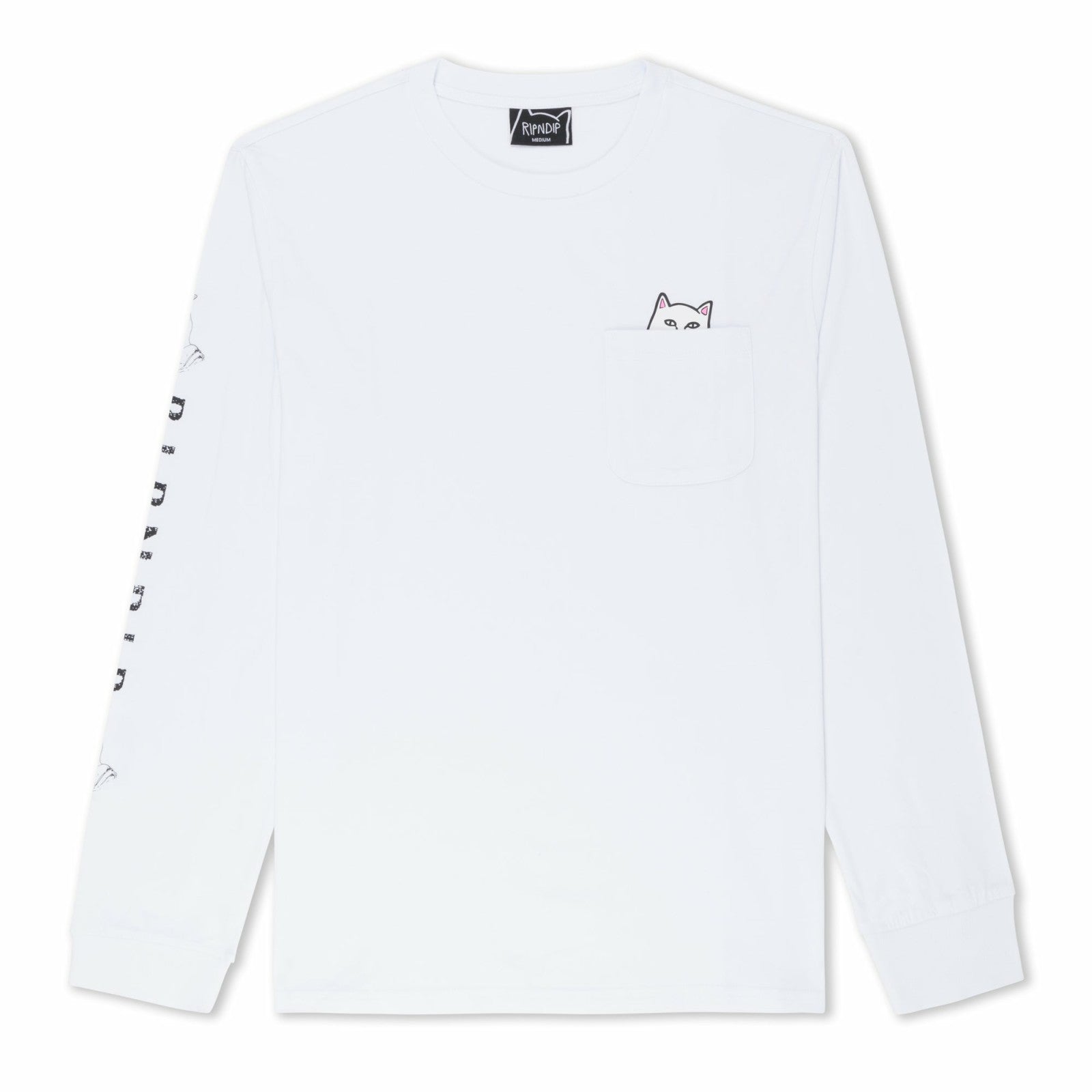 Lord Nermal L/S Pocket Tee (White) - Ripndip