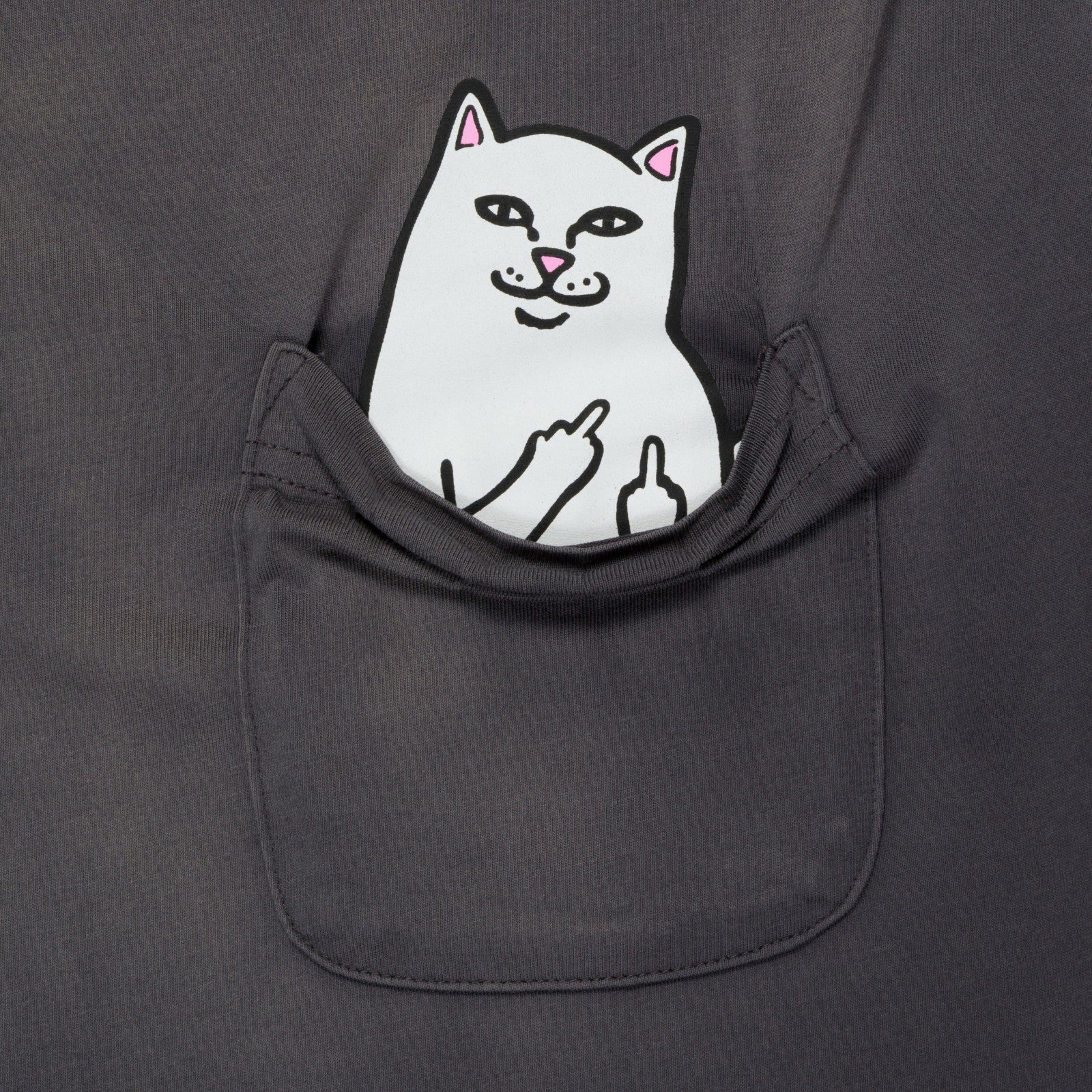 Lord Nermal Pocket Tee (Charcoal Vintage Wash) - Ripndip