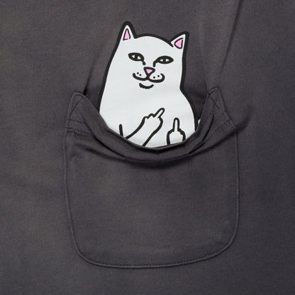 Lord Nermal Pocket Tee (Charcoal Vintage Wash) - Ripndip