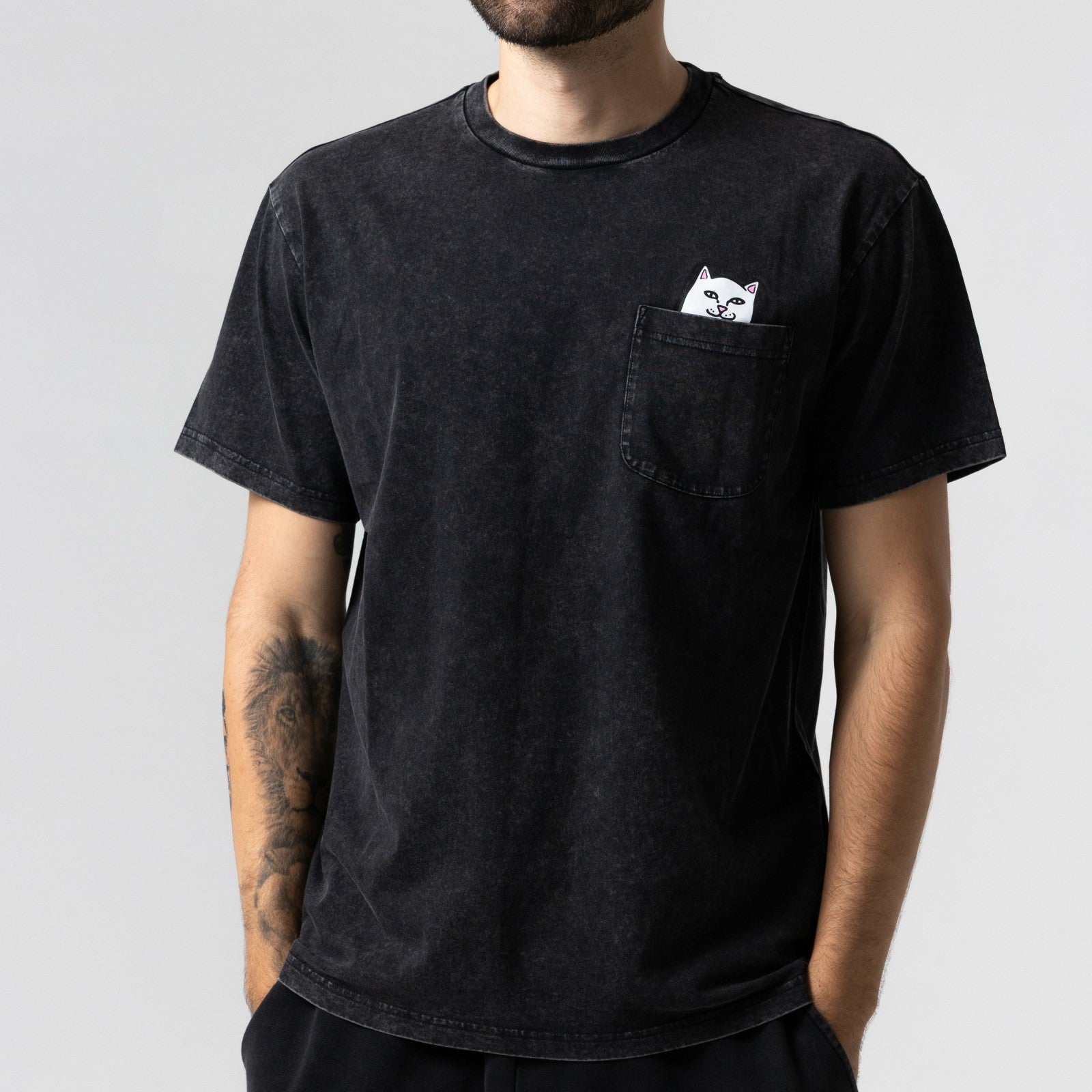 Lord Nermal Pocket Tee (Black Vintage Wash) - Ripndip