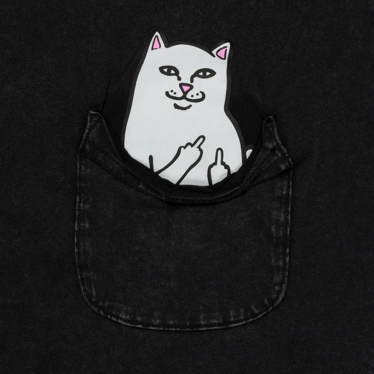 Lord Nermal Pocket Tee (Black Vintage Wash) - Ripndip