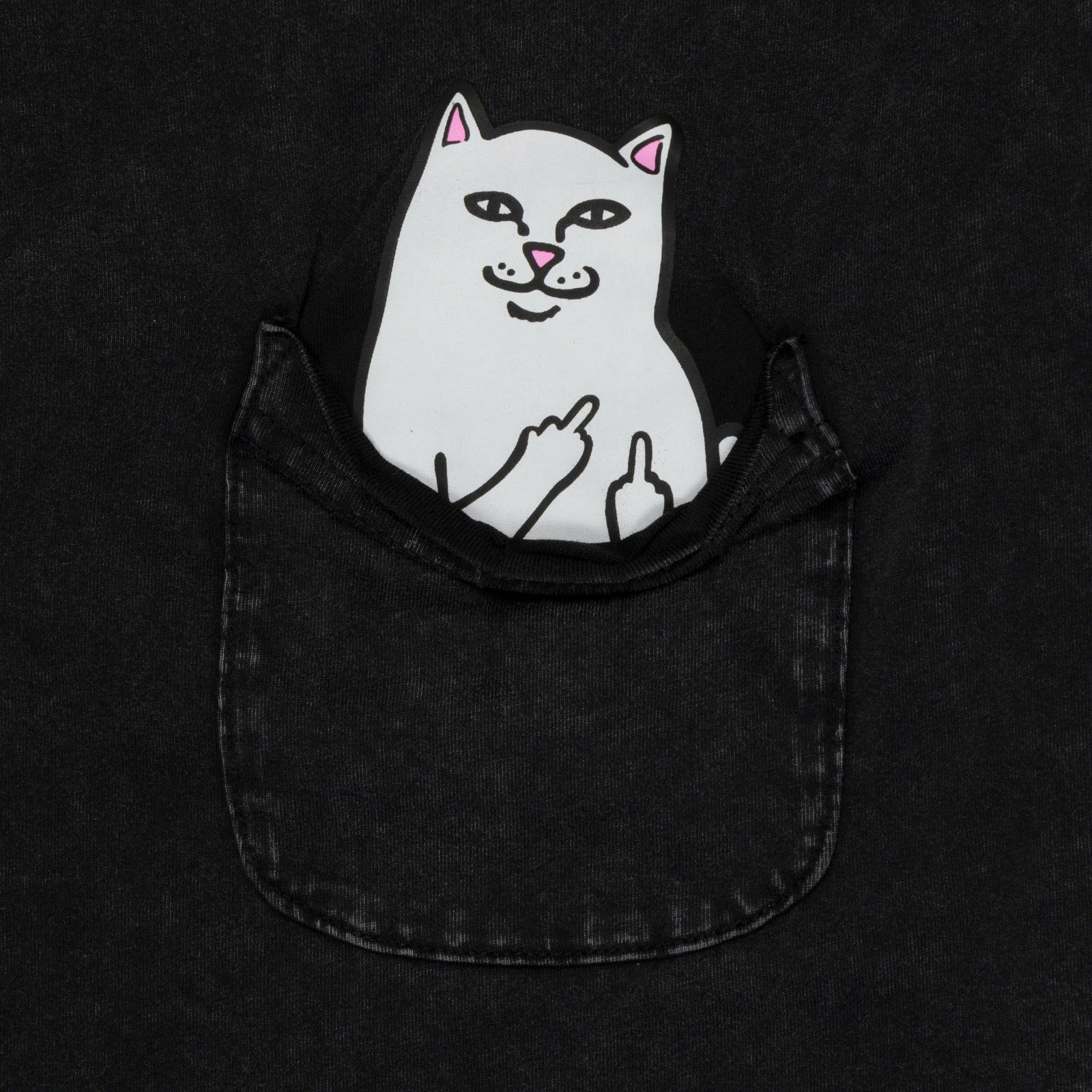 Lord Nermal Pocket Tee (Black Vintage Wash) - Ripndip